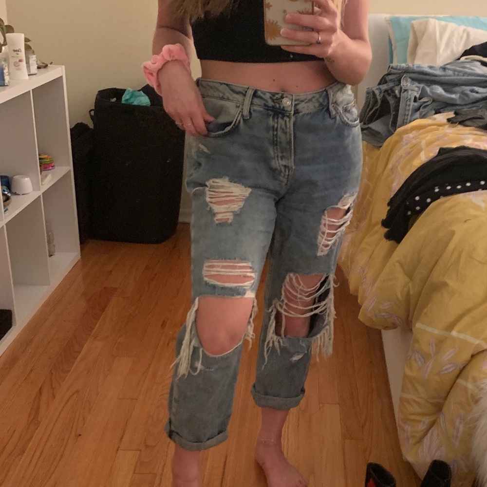 topshop ripped jeans